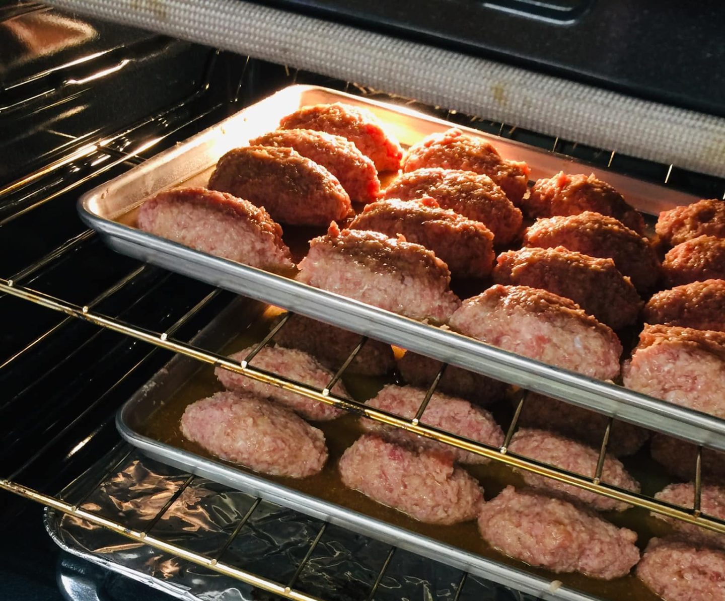 Hamettes in the oven in 2024.