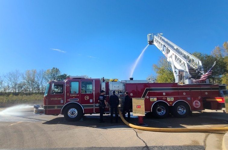 Sterling Fire Department training this week.