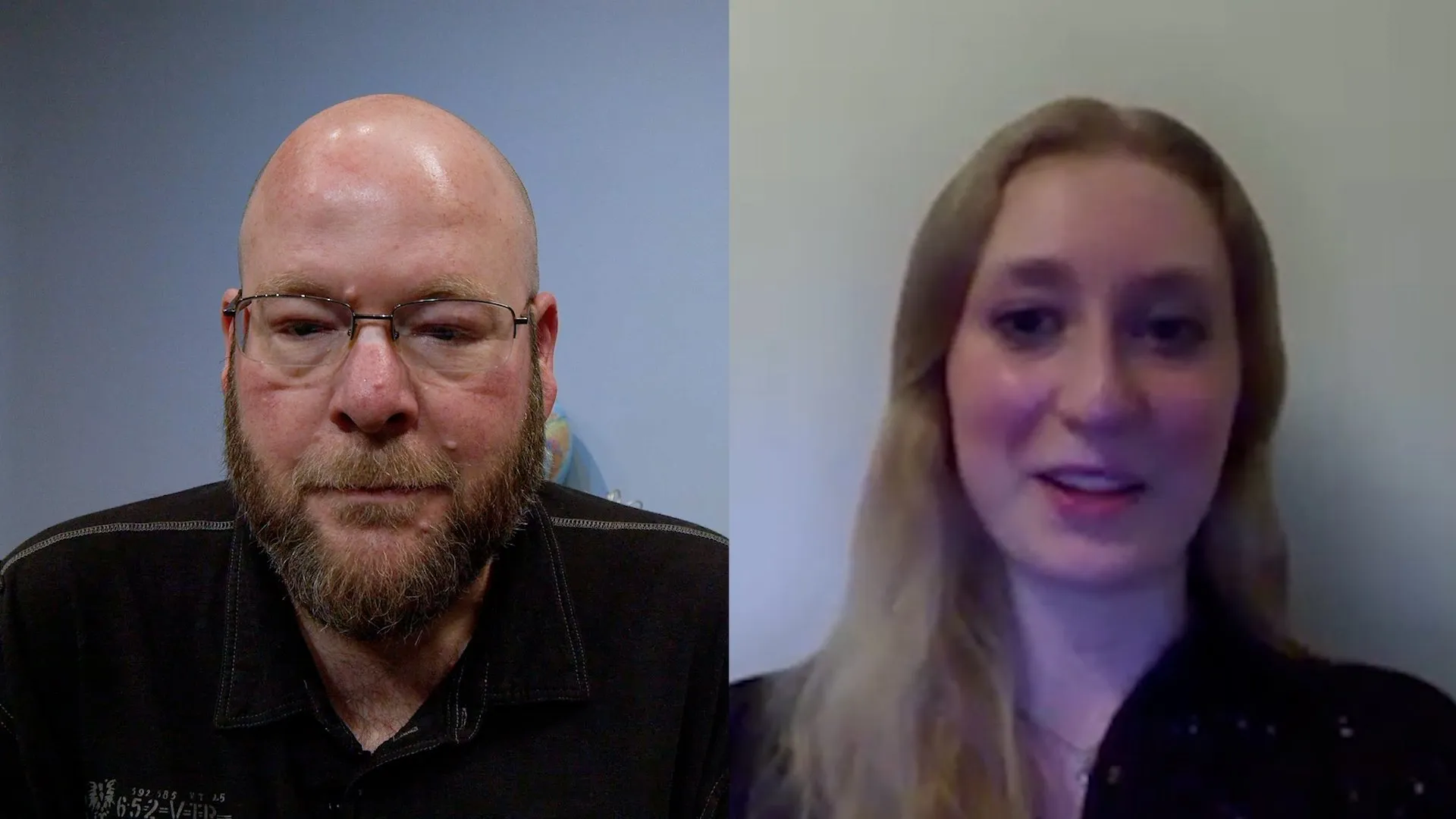 Host Nathan Stahr, left, and Katelyn Livorse, research assistant for the upcoming book "Raising Reagan: How Nelle Reagan and the Midwest Shaped the Man Who Changed the World."