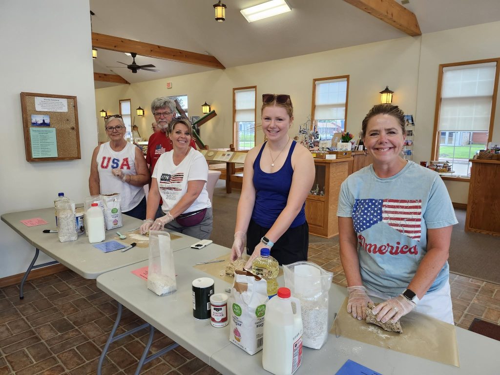 Breadmaking at the Windmill Cultural Center in Fulton; photo courtesy of WCC.