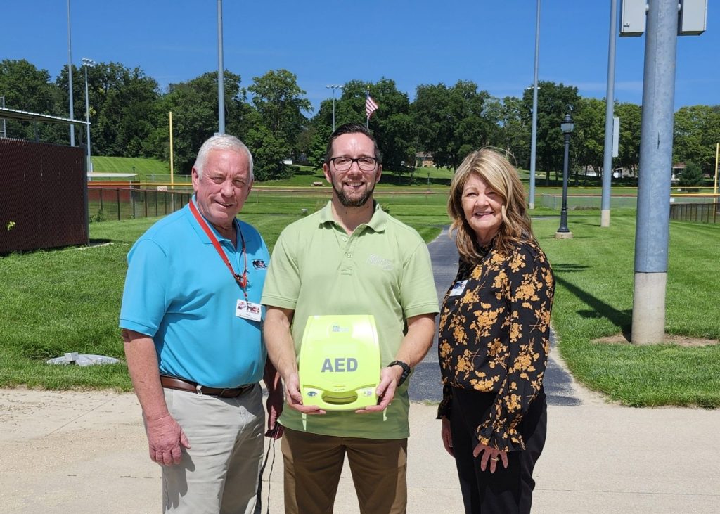 Pictured L-R: Mick Welding (MCH Marketing Director), Nathan Jacobs (Morrison Recreation Services Director), and Pam Pfister (MCH Chief Executive Officer).
