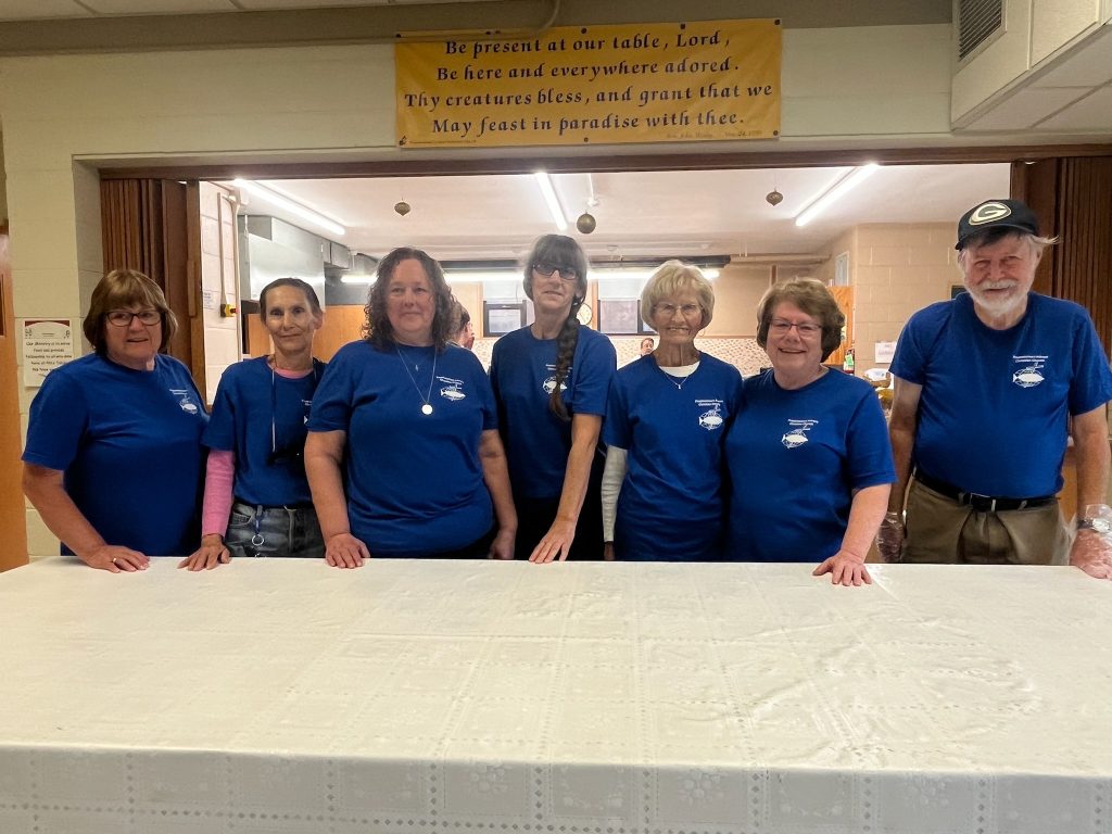 Advent Christian Church volunteers provided service at Pat's Table this month.
