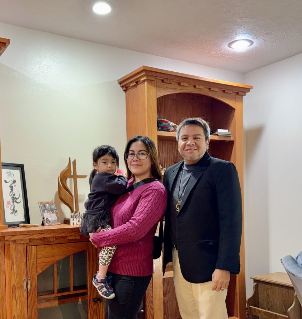Rev. Dexter Ceballos with his wife Laraine and their daughter Laura Dianne.