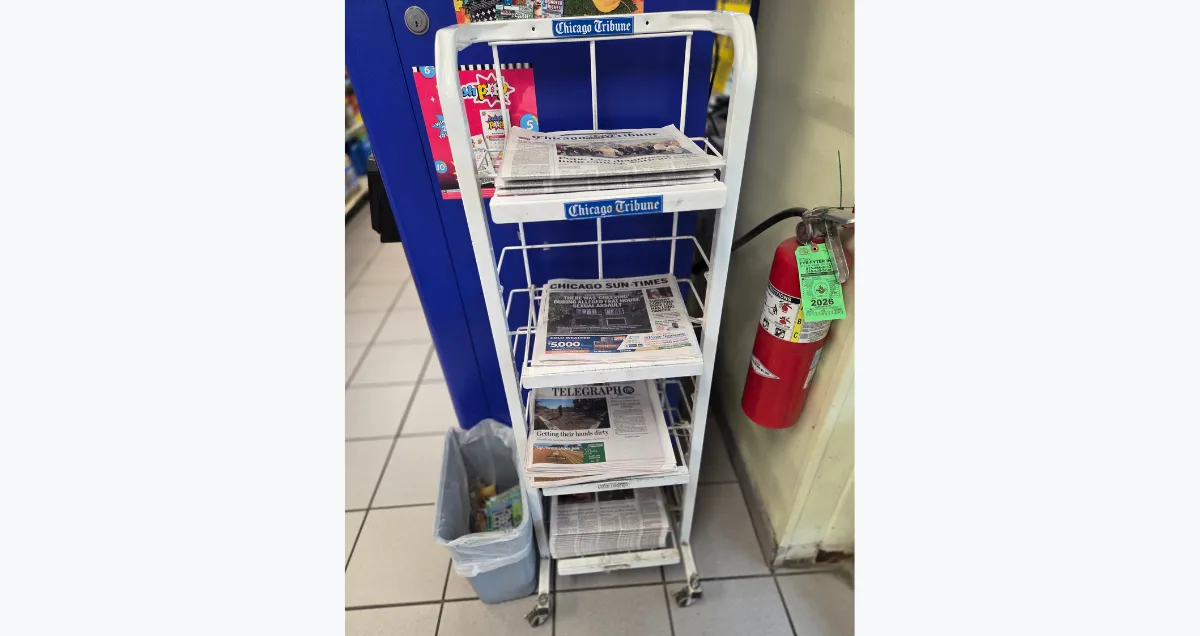 Print newsstands in the Sauk Valley offer fewer options today than they did a decade ago. There was a time when residents could find papers from the Quad Cities and Rockford. Residents used to be able to locally buy The Wallstreet Journal and The New York Times. Photo by Greg Smith